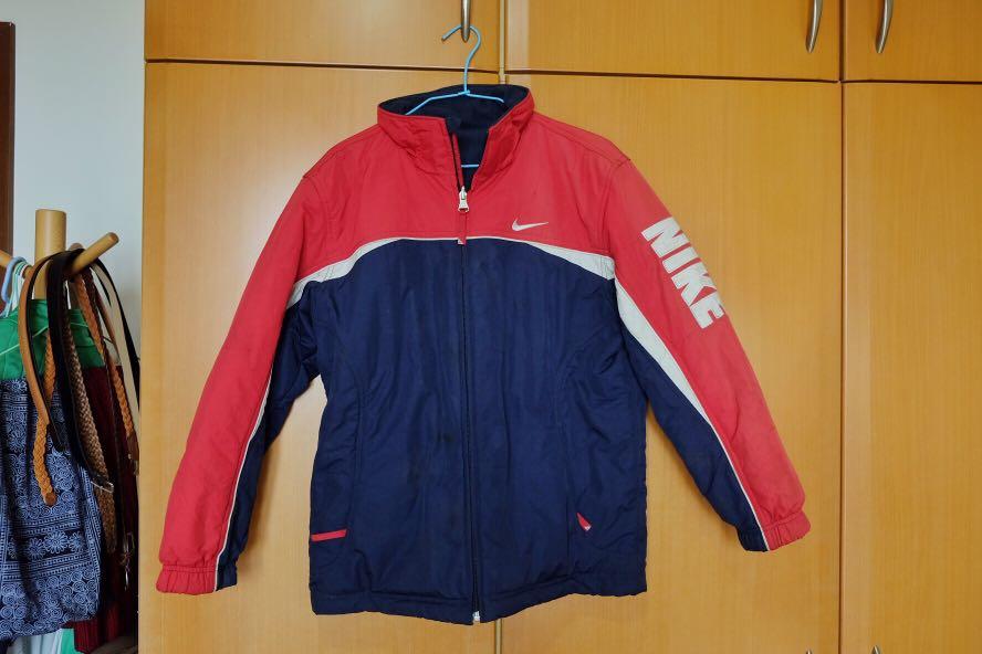Red blue nike jacket best sale