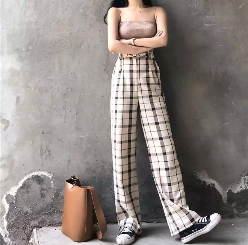 Loose plaid pants Clearance