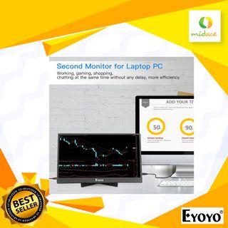 Eyoyo ZB0608MG - Portable HDMI Monitor, Eyoyo 15.6 inch Gaming Monitor 1920x1080 HDR Display Second Screen for Laptop PC with USB-C & HDMI Inputs Compatible with Smartphone, Gaming Consoles Xbox PS3 PS4 WiiU Switch no touch screen