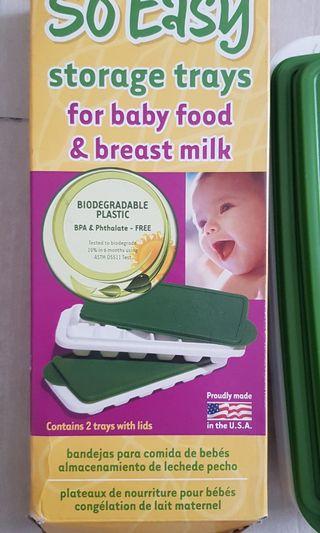 Baby kids stuff: So Easy storage trays milk and baby food