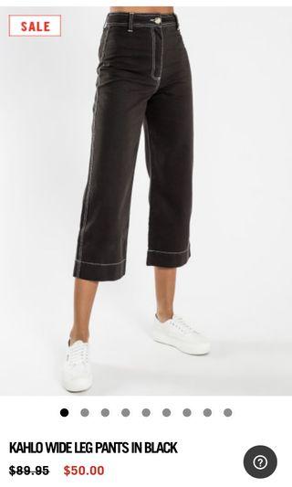 NUDE LUCY - KAHLO wide pants black