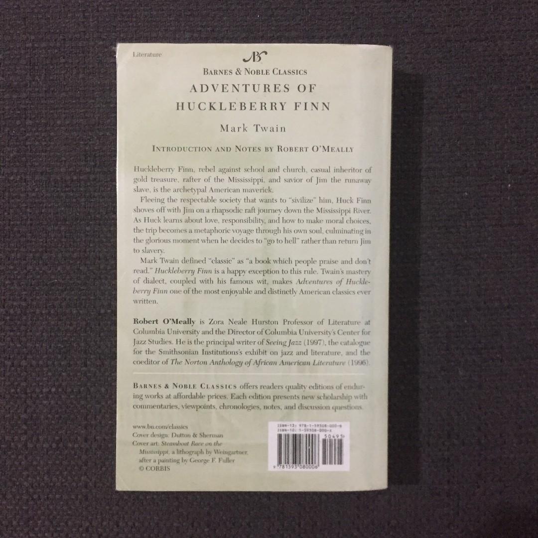 Adventures Of Huckleberry Finn Mark Twain Barnes Noble Classics Paperback Hobbies Toys Books Magazines Fiction Non Fiction On Carousell