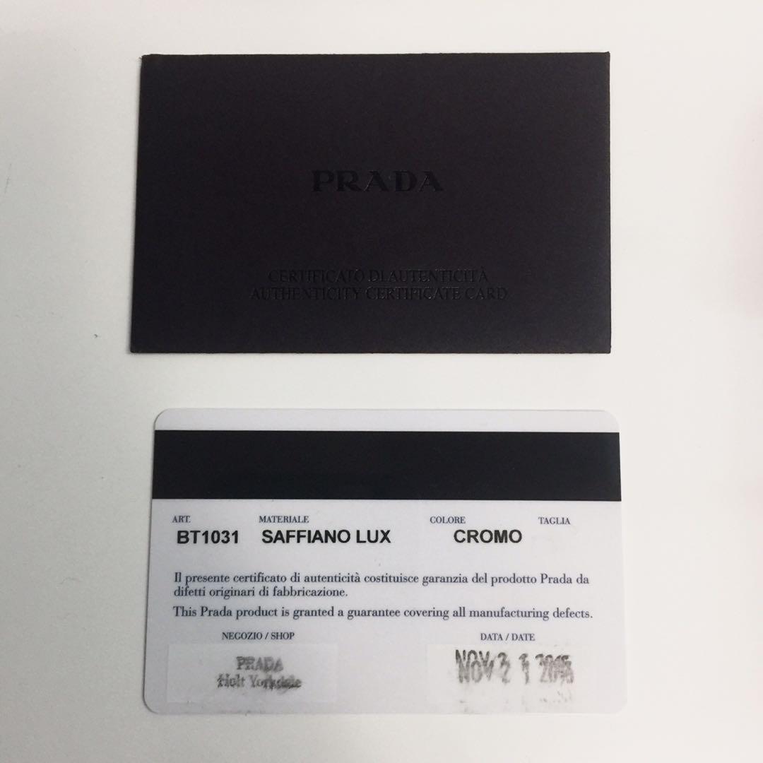 Brand-new Prada Saffiano Leather Crossbody Bag (Category: Bags & Wallets) located in Mississauga. Submitted by zhoue (Listing ID 262209582, Image 3). Description: Original price: $1500 • Authentic, brand-new, never used • Mint condition • Purchased at Holt Renfrew Yorkdale • Comes with original dust bag, authenticity card, product care card • Saffiano Leather • Detachable shoulder strap • Silver hardware • Size: H11*W15*D5.5.