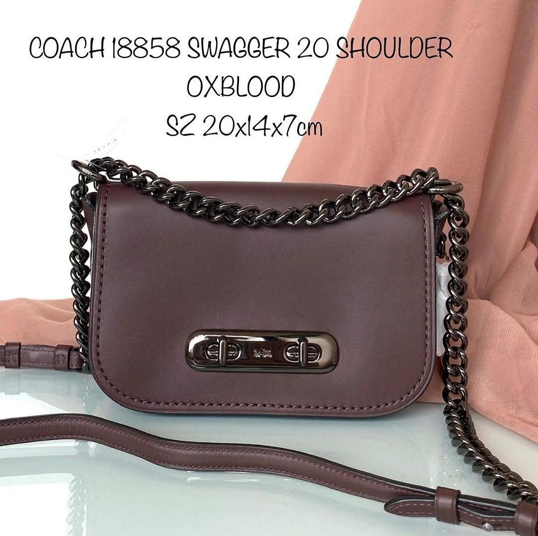 Coach swagger new arrivals 20 oxblood