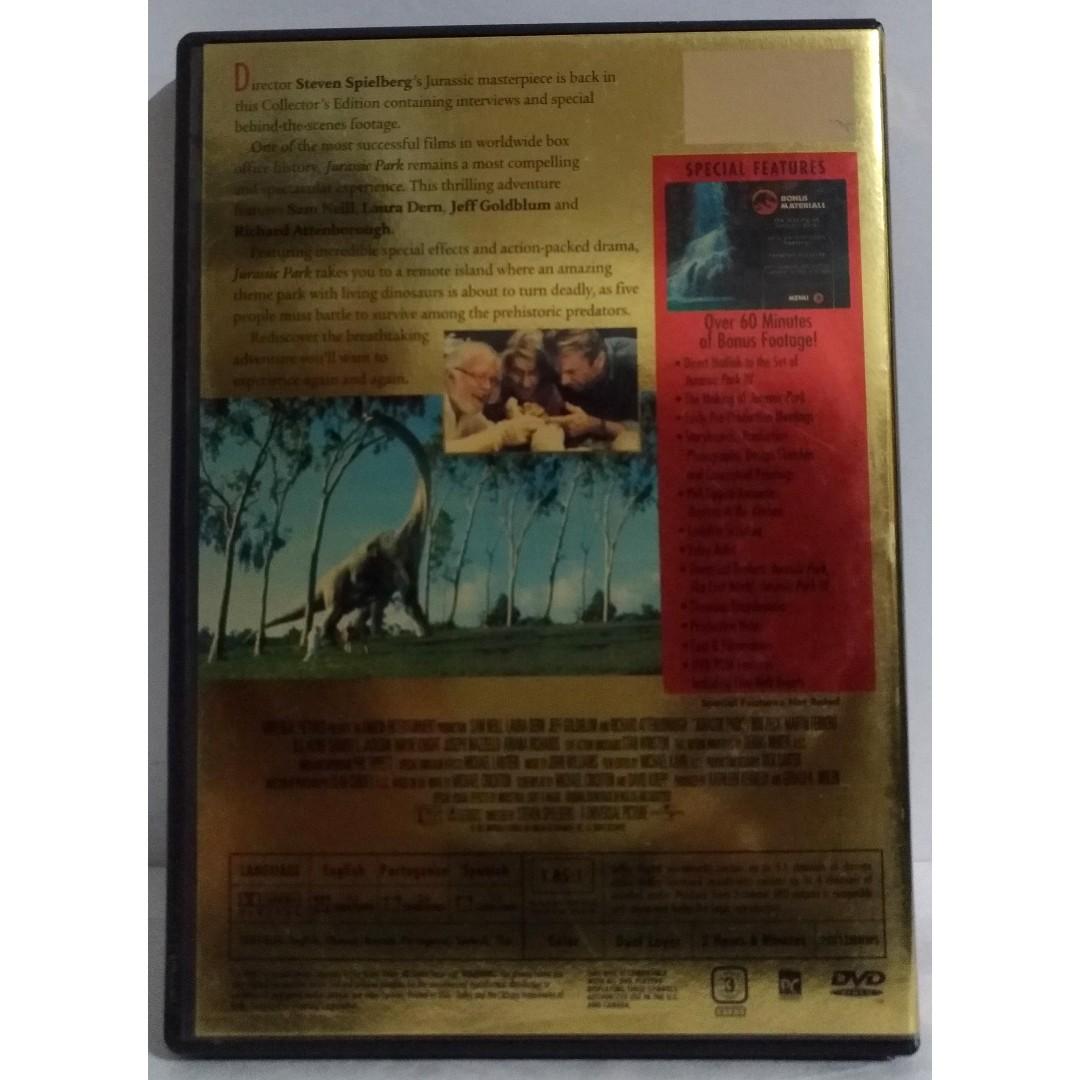 Dvd Jurassic Park Collectors Edition Academy Awards Usa 1994 3 Awards Hobbies And Toys