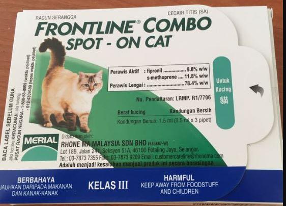 Frontline Combo Spot On Cat Pet Supplies Homes Other Pet Accessories On Carousell