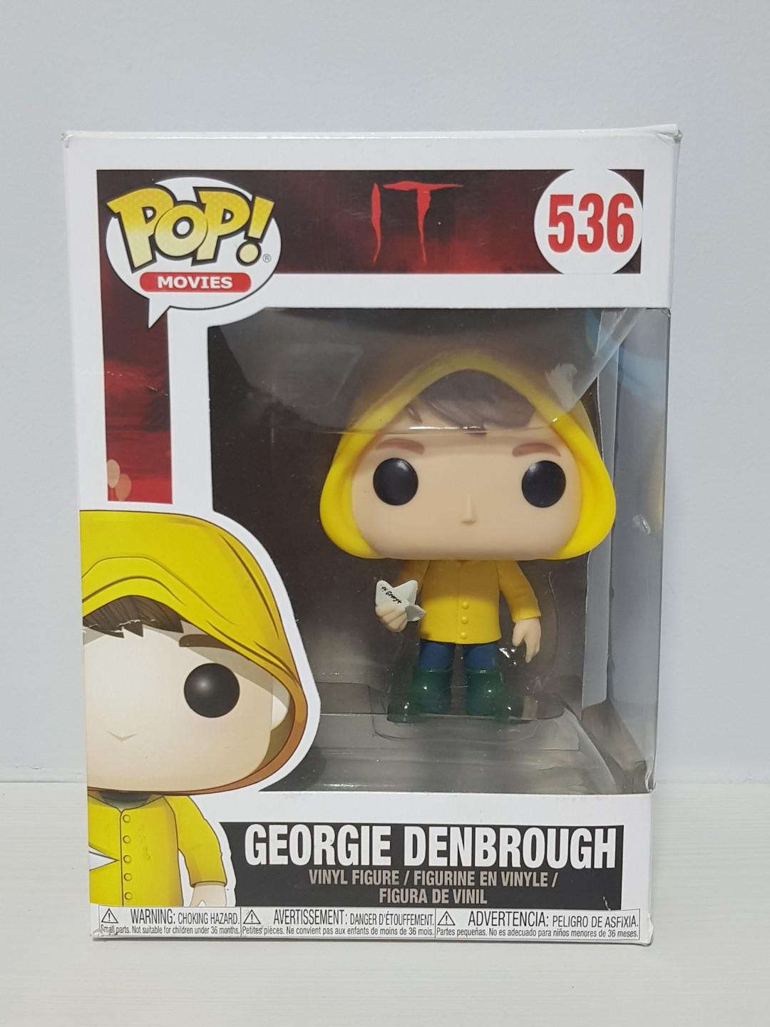 Funko POP! Vinyl : It 2017 – Georgie Denbrough With Boat, Figurine Collection 9,5 Cm (film It – Ça)