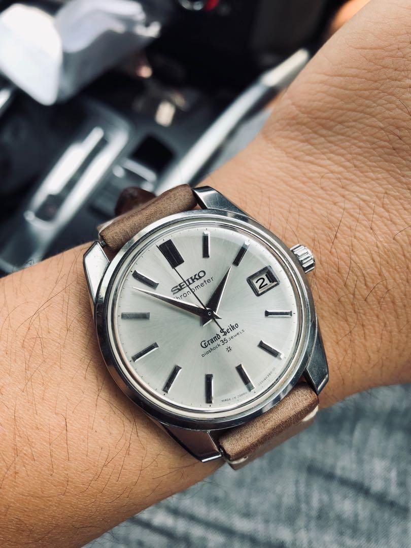 Grand Seiko 43999 w GS buckle , Luxury, Watches on Carousell