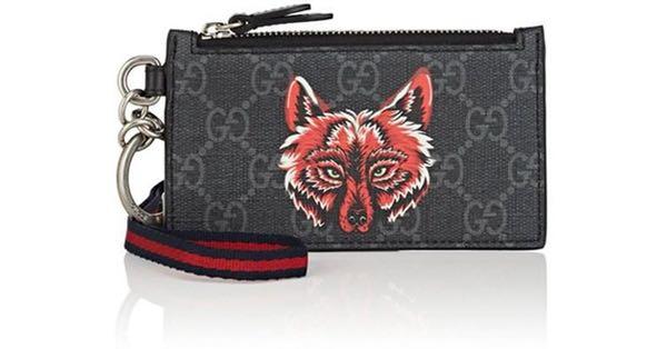 Gucci card on sale holder wolf