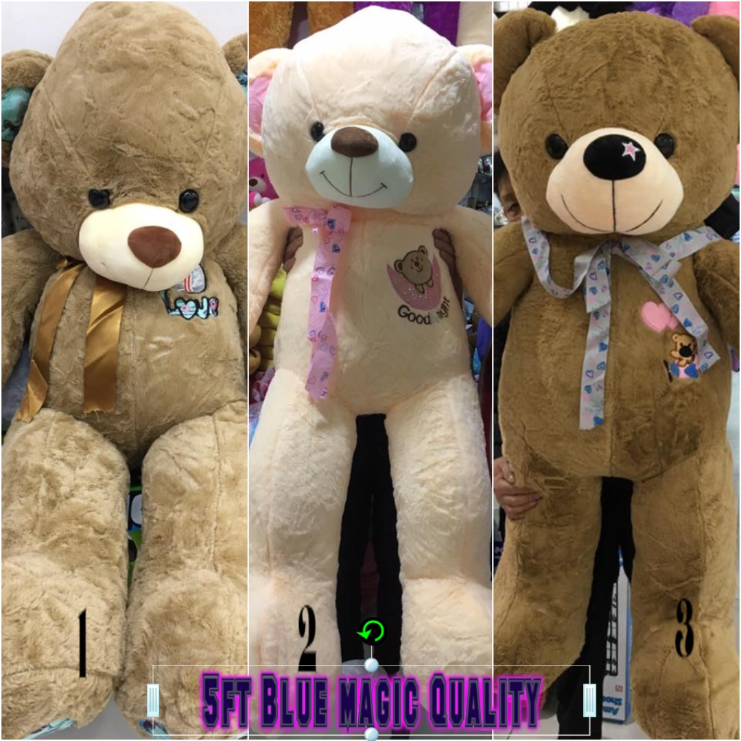 Blue magic teddy bear human new arrivals size price