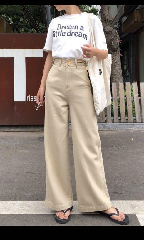 Womens flare khaki pants clearance