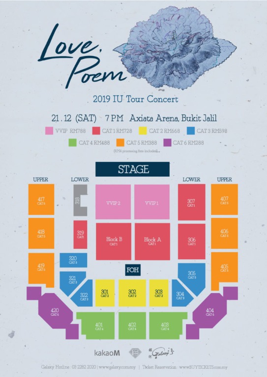 IU LOVE POEM IN KL TICKET, Tickets & Vouchers, Local Attractions and