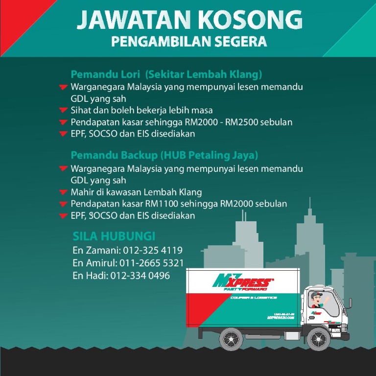 Jawatan Kosong 2021 Pemandu Van  Info Jawatan Kosong