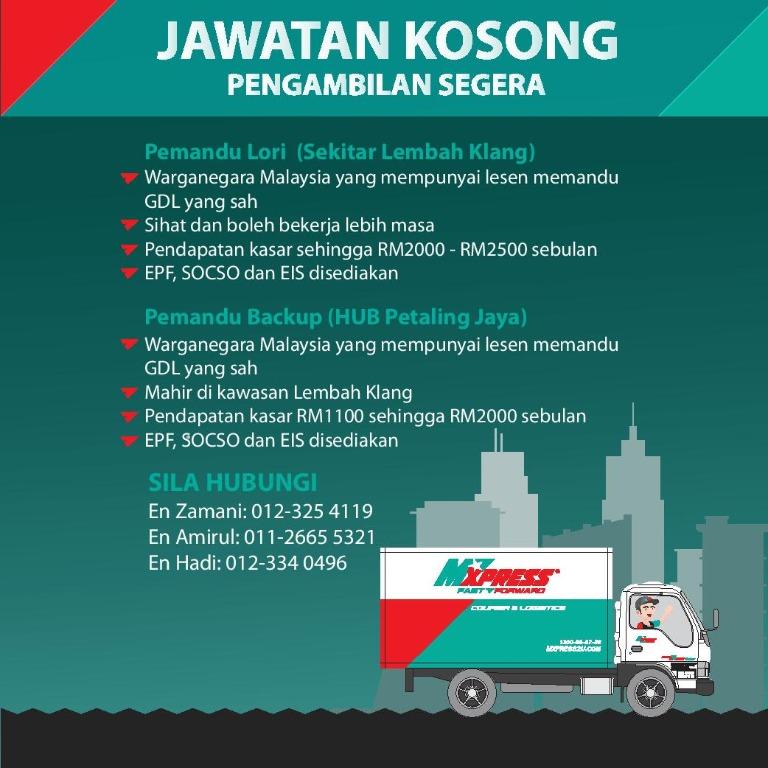 Jawatan Kosong Driver Lorry Kawasan Klang Valley Jobs Full Time Drivers Delivery On Carousell