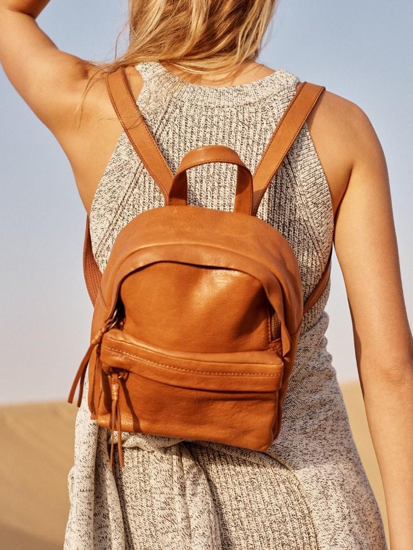 J crew new arrivals leather backpack