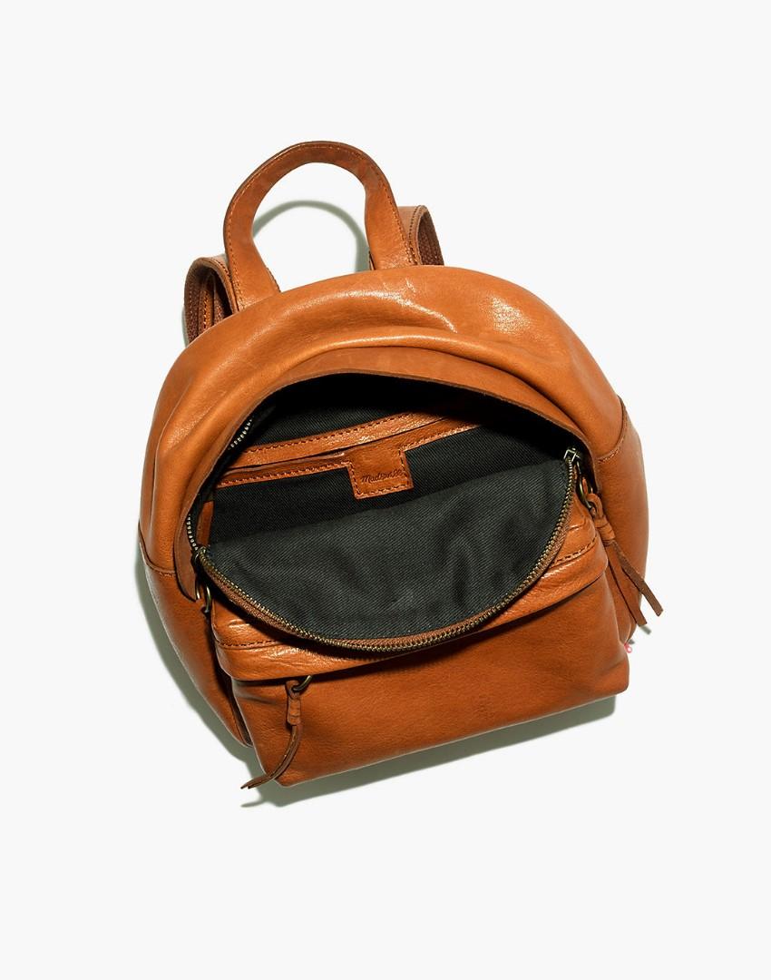 J.Crew Madewell Leather Backpack in saddle color Women s Fashion