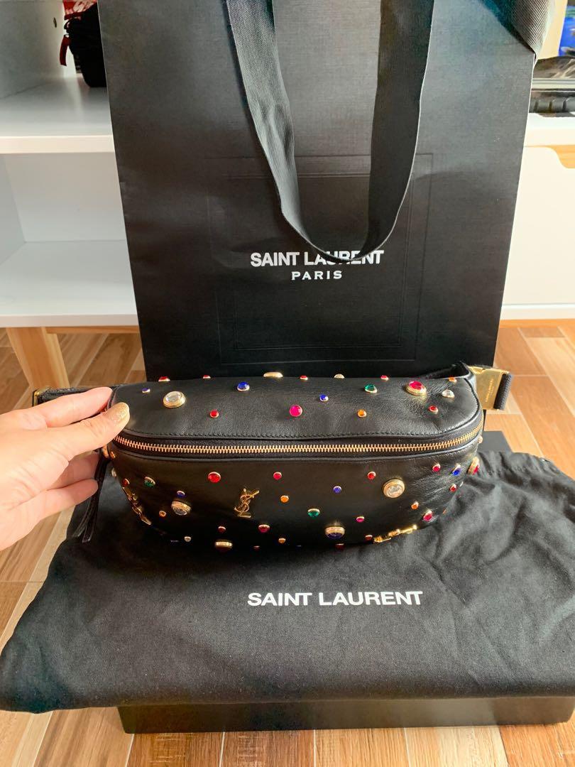 Saint laurent crystal store bag