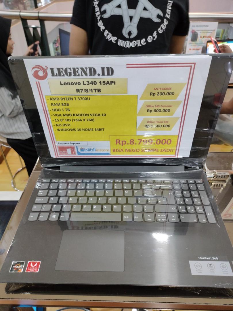 Kredit Lenovo Ideapad L340 R7 Kredit Yuk Gan Bunga Bisa 0 Elektronik Komputer Laptop Di Carousell