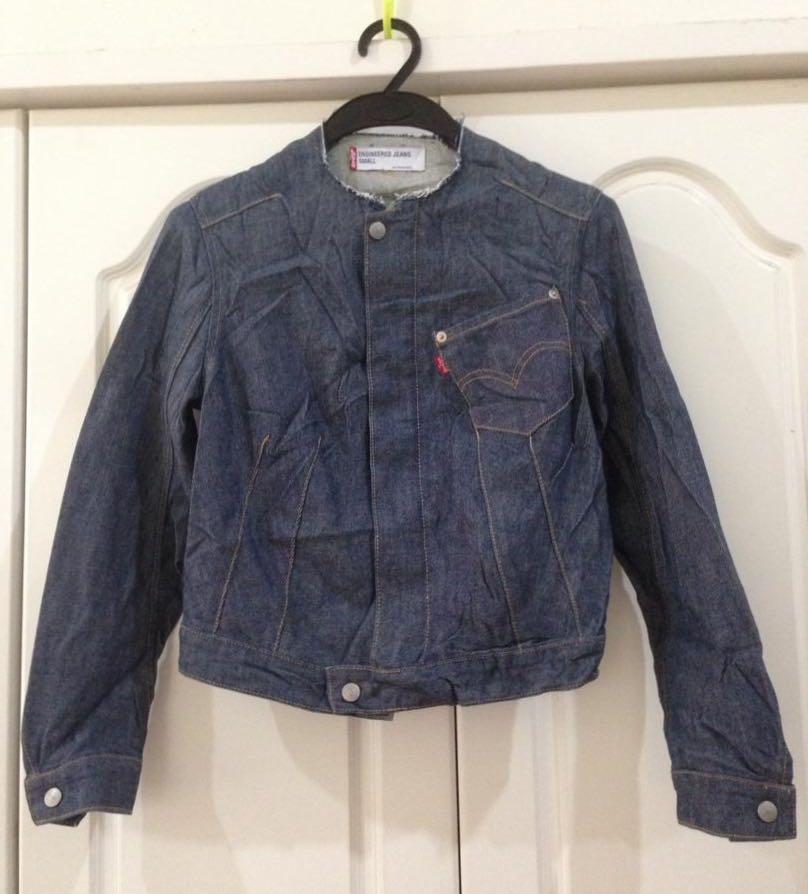 Levi's distressed jean hot sale jacket