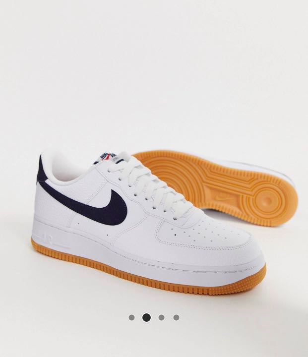 Nike air force 1 navy gum sole sale