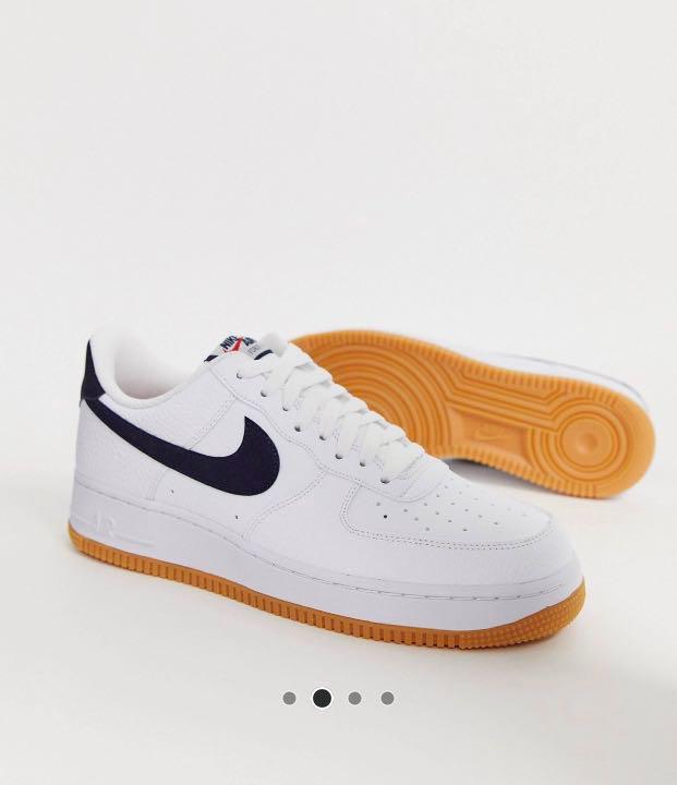 Nike Air Force 1 with Navy Swoosh and 