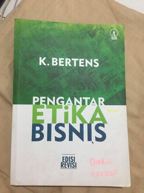 Pengantar Etika Bisnis K Bertens Buku Alat Tulis Buku Pelajaran Di Carousell