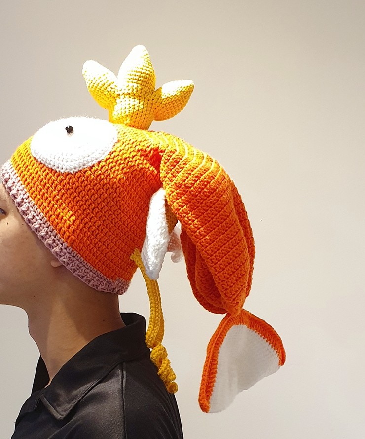 Pokemon magikarp crochet hat. Baby photography prop, Hobbies & Toys