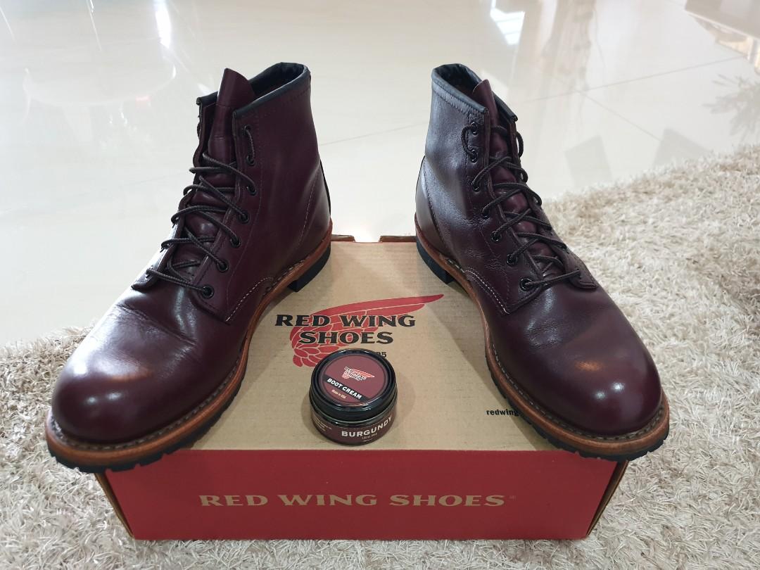Red wing burgundy new arrivals boot cream