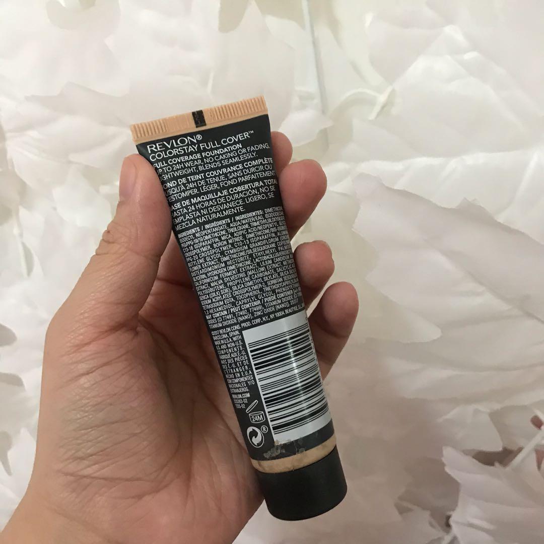 Revlon full cover buff shade swatched only (Category: Makeup) located in Malabon City. Submitted by djstoree (Listing ID 262083864, Image 2). Description: Used twice only! Full coverage good for oily skin 800+ price in mall Rfs i prefer cushion types .