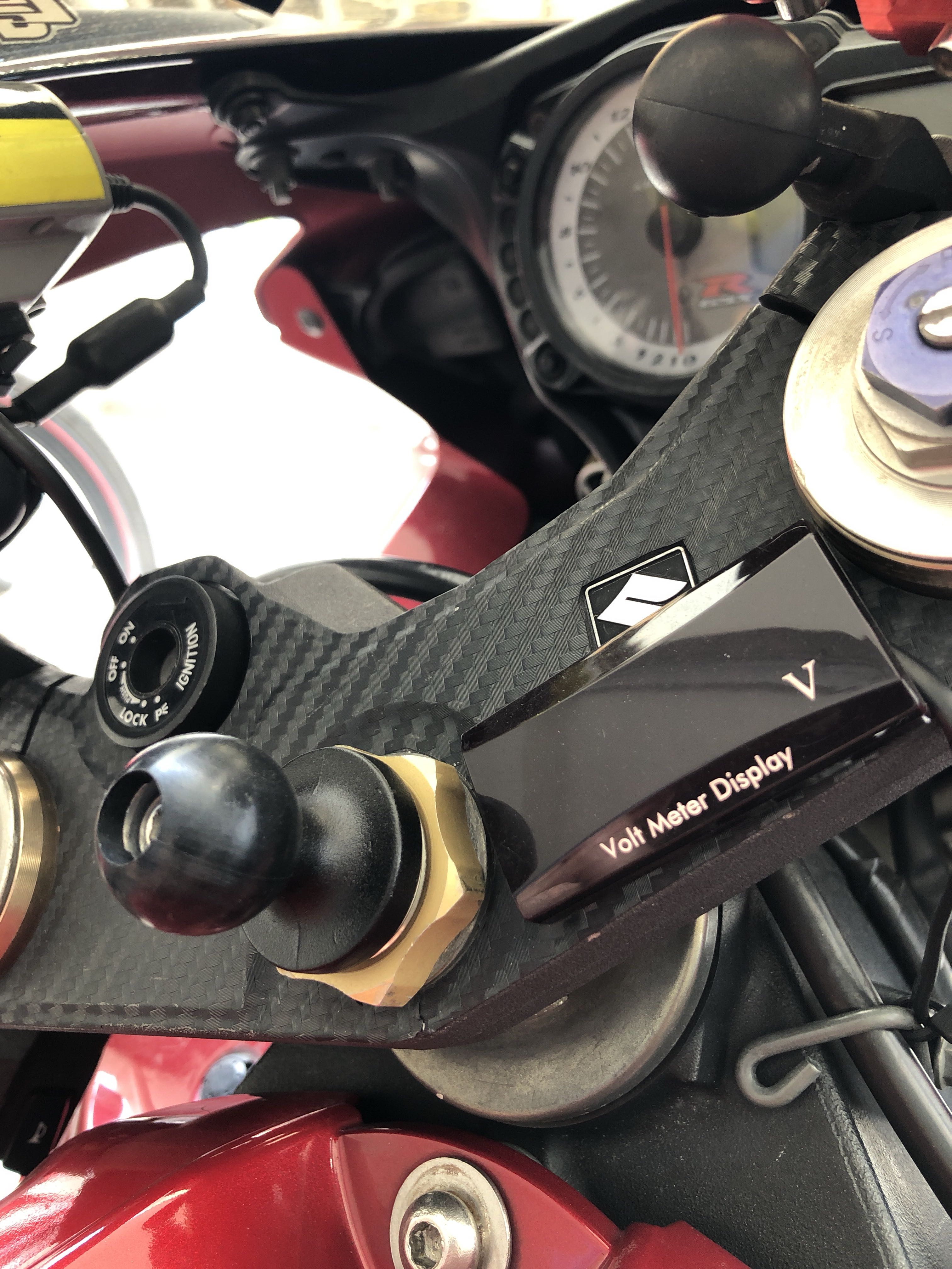 ram motorcycle fork stem mount