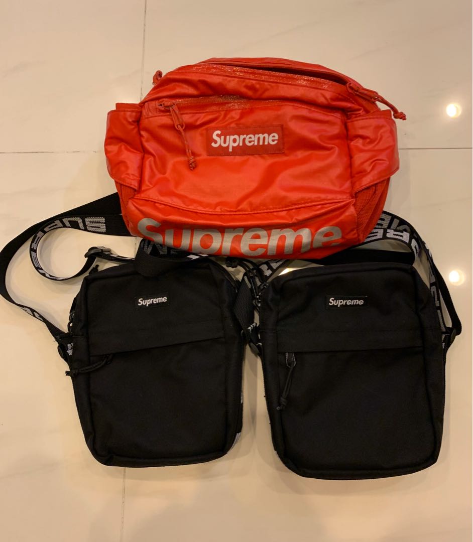Supreme Shoulder Bag SS18, Men's Fashion, Bags, Sling Bags on Carousell