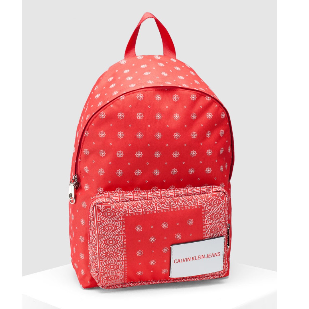 Red calvin klein backpack online