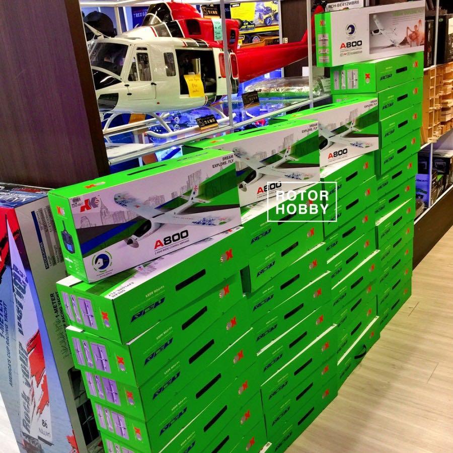 XK A800 5CH 780mm 3D6G System RC Glider RTF Airplane Compatible