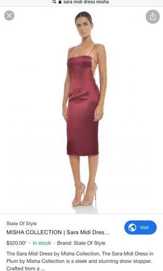 misha collection sara midi dress