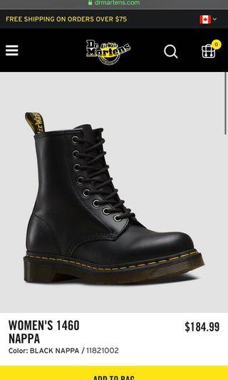 Size 6 Doc Martens Women’s 1460 Nappa Size 6 Doc Martens Women’s 1460 Nappa
