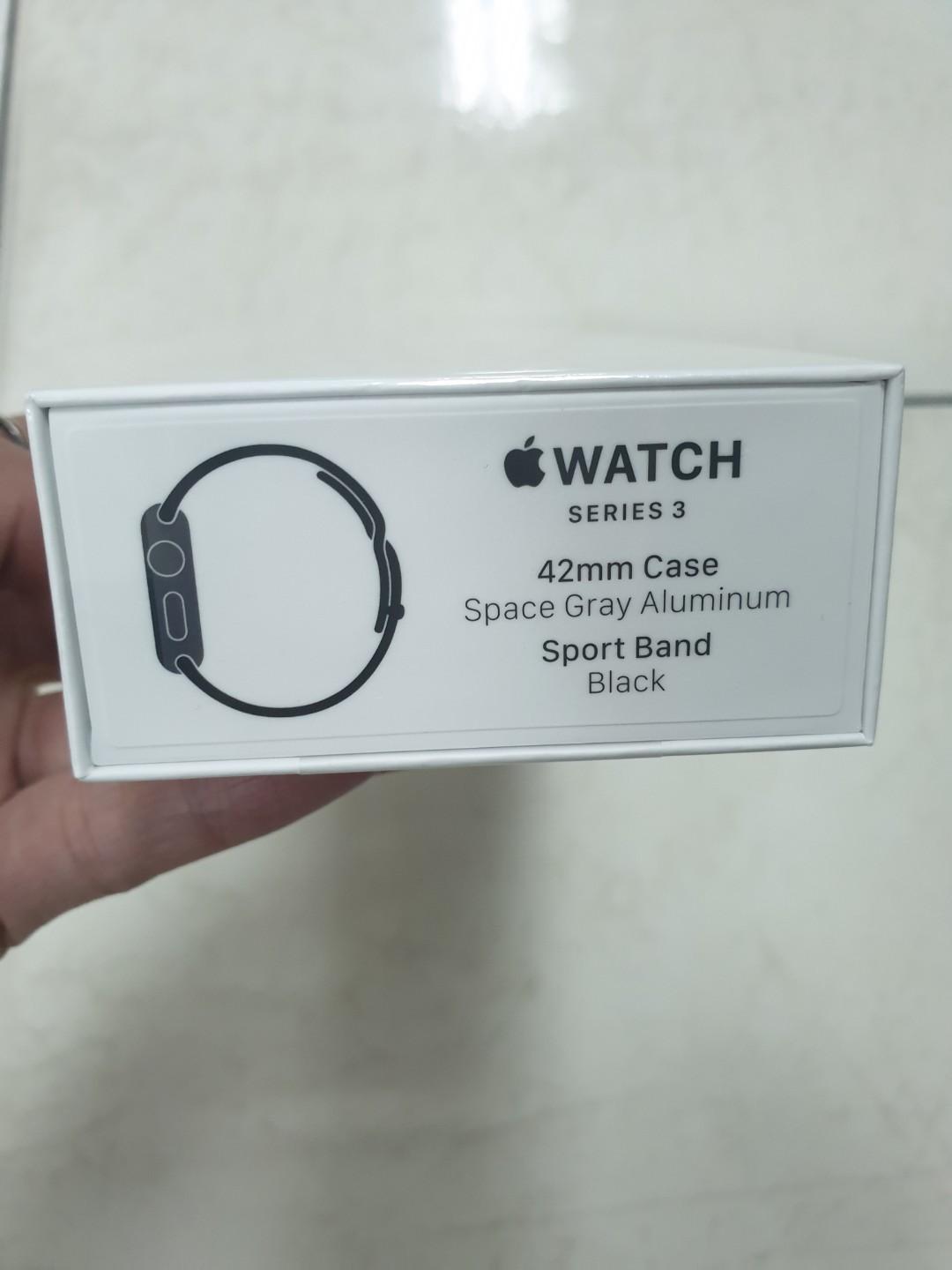 全新蘋果Apple Watch Series 3 GPS 42mm 手錶太空灰(MTF22TA/A), 手機