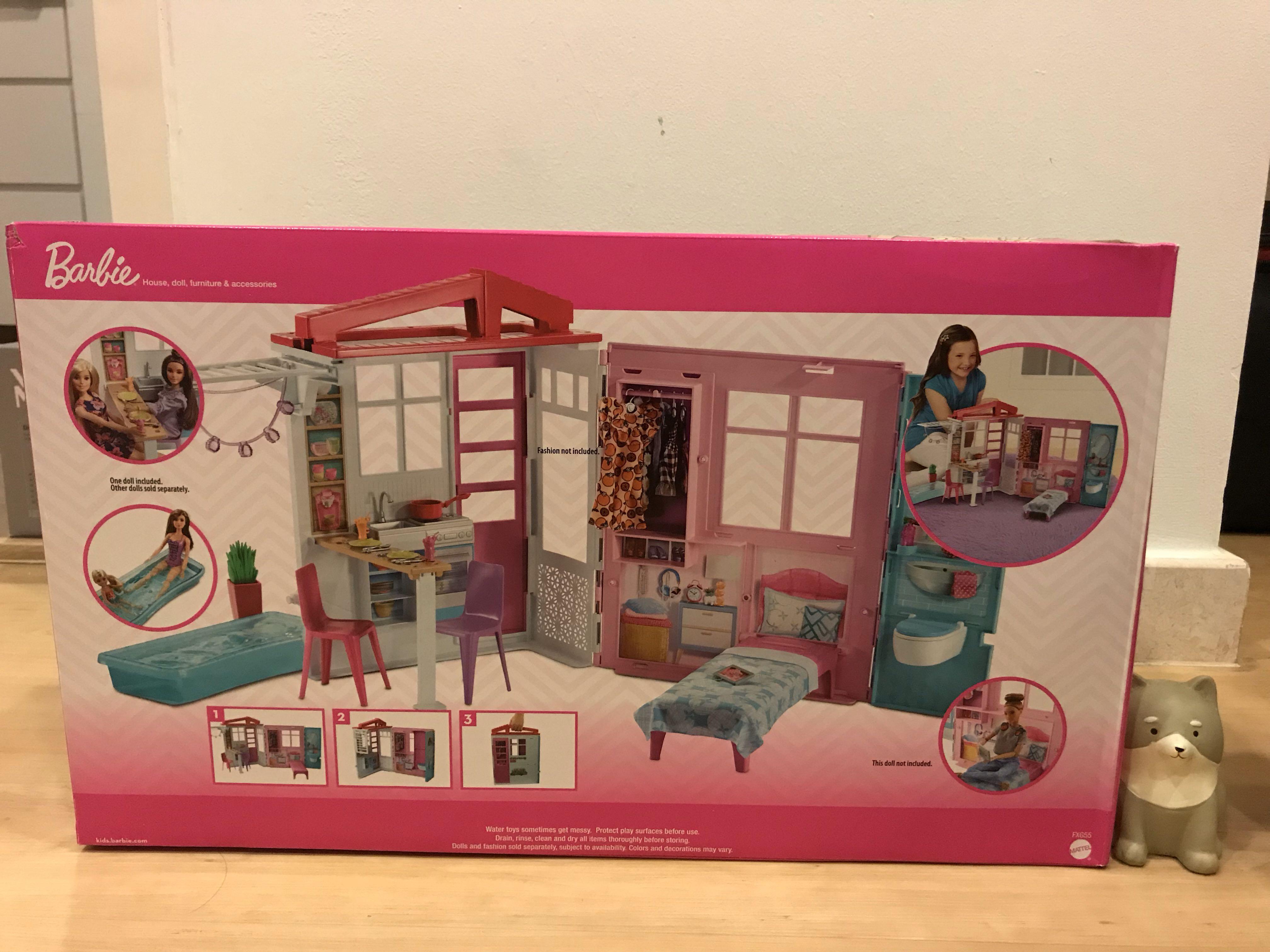 barbie doll room set
