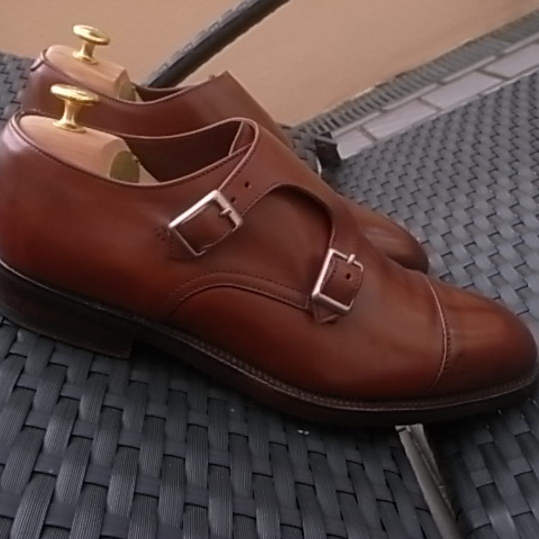 Alfred Sargent for Sid Mashburn Double Monks in Autumn Brown Calf Leather