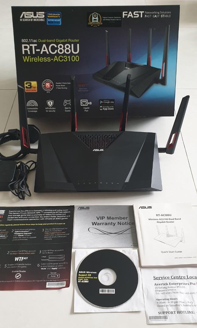 Asus Rt Ac88u Modem Electronics Computer Parts Accessories On Carousell