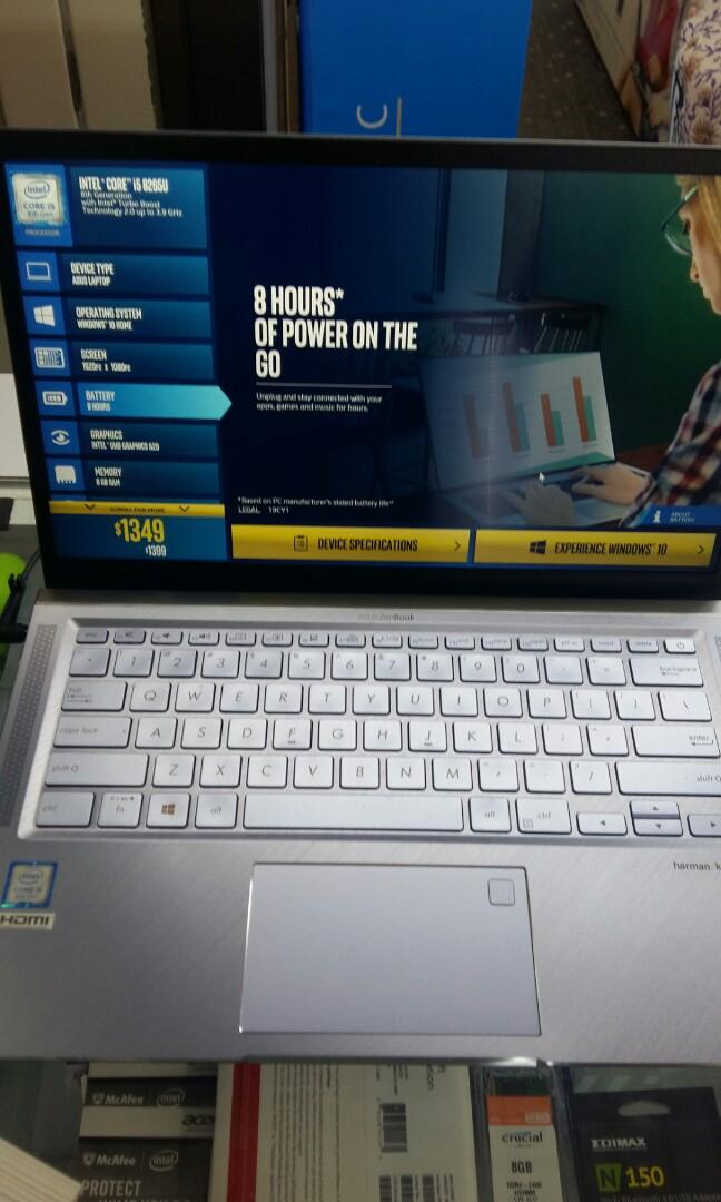 Asus Zenbook Ux431fa Intel Core I5 8265u 1 60 Hz 1920px X 1080px Screen 8 Hours Battery Intel Uhd Graphics 620 8gb Ram 512gb Ssd 1 Year Warranty On Carousell