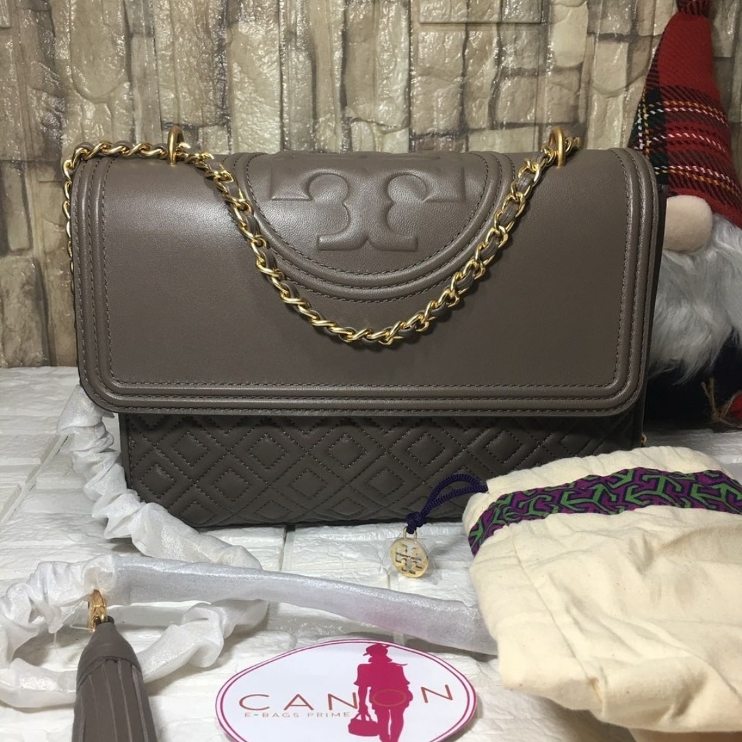 Tory burch fleming silver maple sale