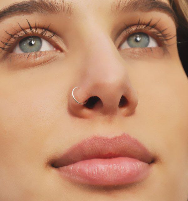 Bn Fake Septum Lip Nose Piercing Ring Hoop 3 Types False Women S
