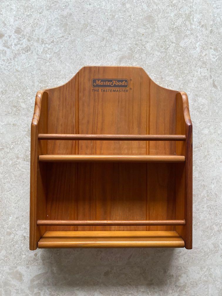 masterfoods wooden spice rack