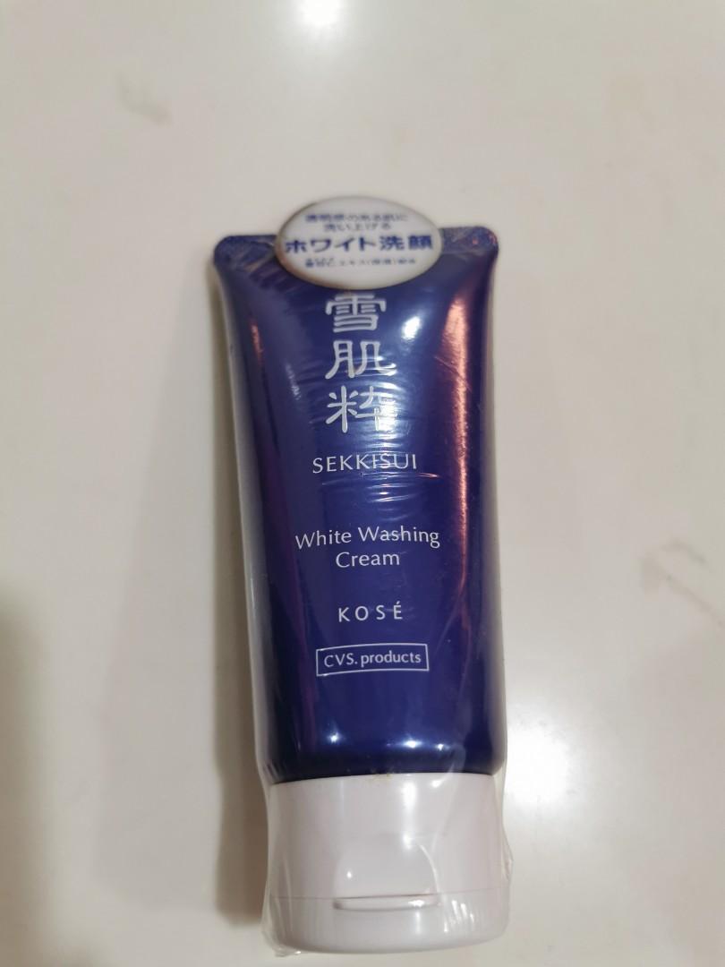 Brand New Kose Sekkisui White Washing Cream 雪肌粋 ホワイト洗顔クリーム Health Beauty Face Skin Care On Carousell