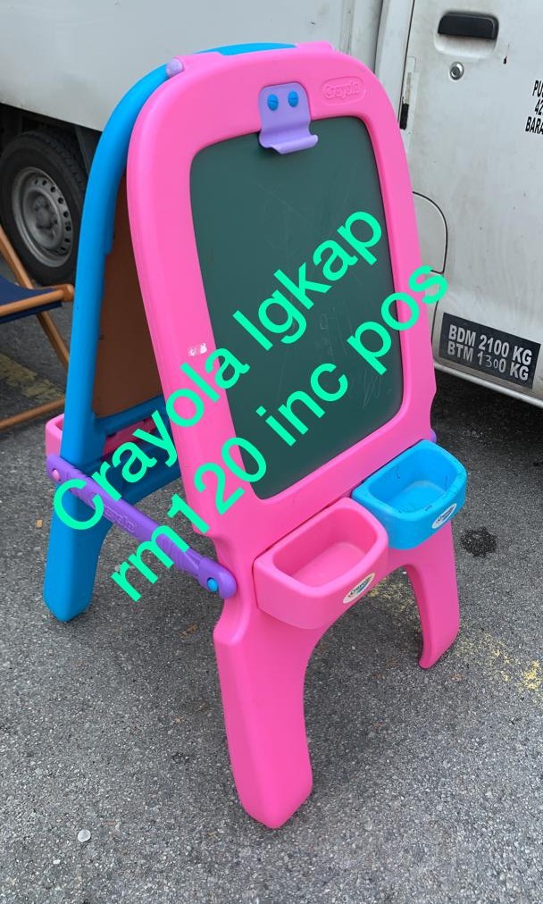 Crayola easel board, Babies & Kids, Going Out, Strollers on Carousell