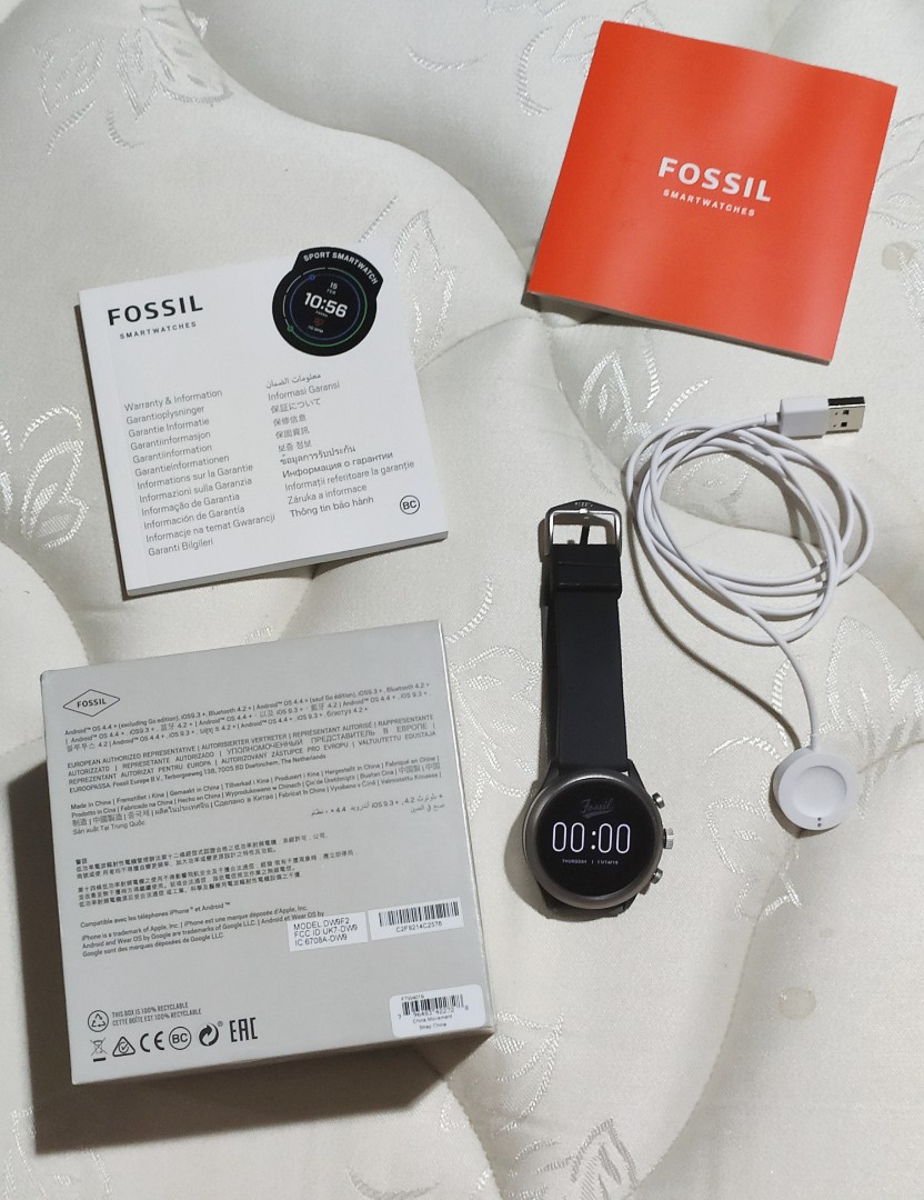 Fossil Smartwatch Sports Black 43 mm 