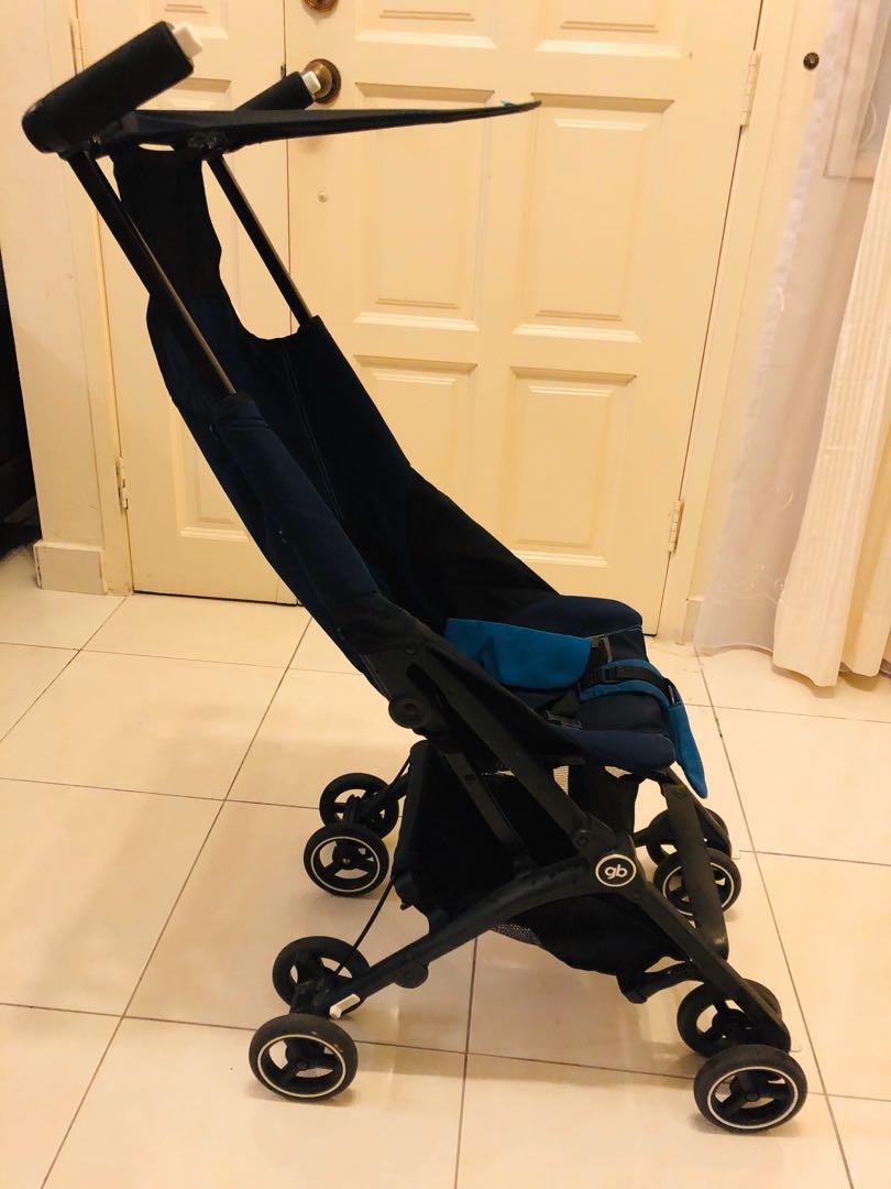 gb Pockit Compact Stroller Navy Blue Babies Kids Going Out