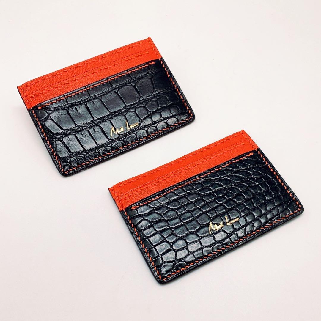 designer leather credit card holder