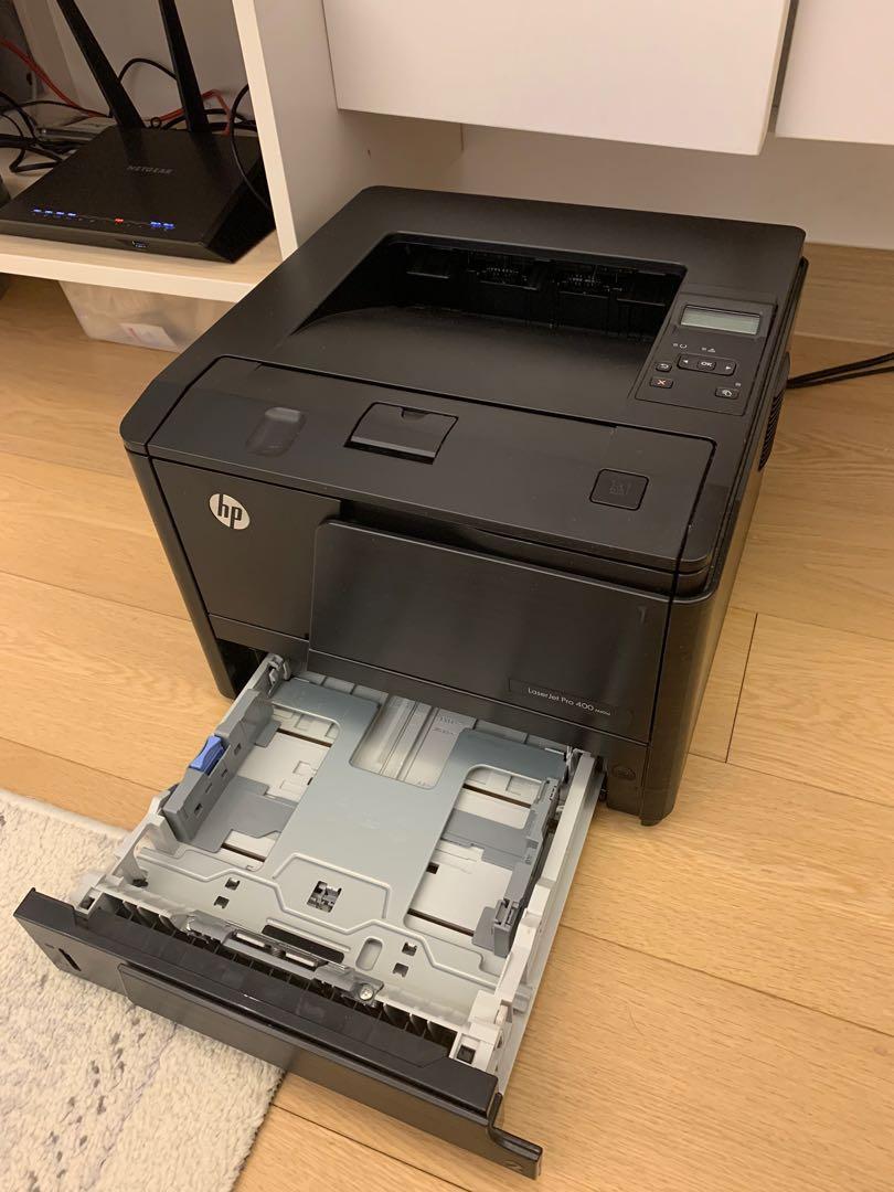 HP laser printer - LaserJet pro 400 M401d, 電腦＆科技, 打印機及影印機 - Carousell