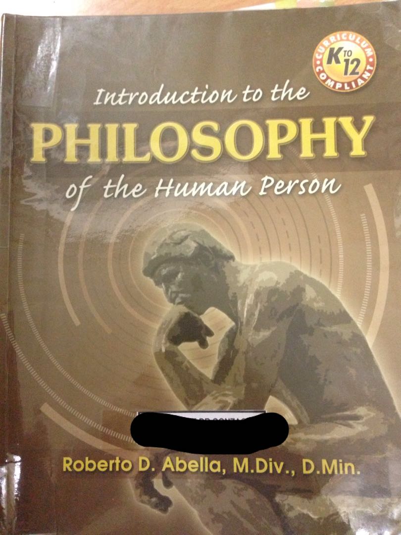 INTRODUCTION TO THE PHILOSOPHY OF THE HUMAN PERSON SHS BOOK, Hobbies ...